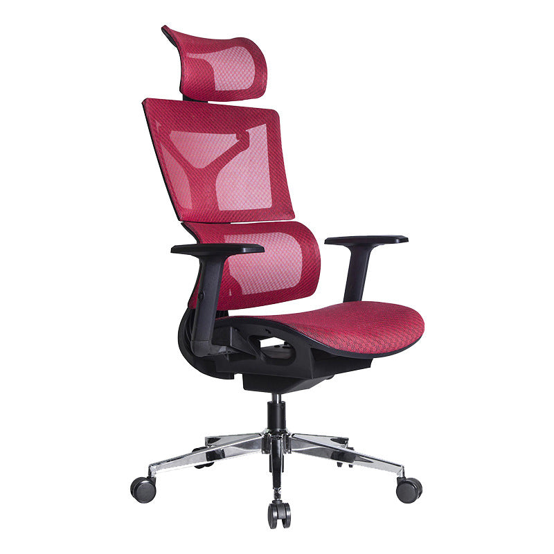 Modern Desk Chair Adjustable Arms Task Chair with Wheels for Office