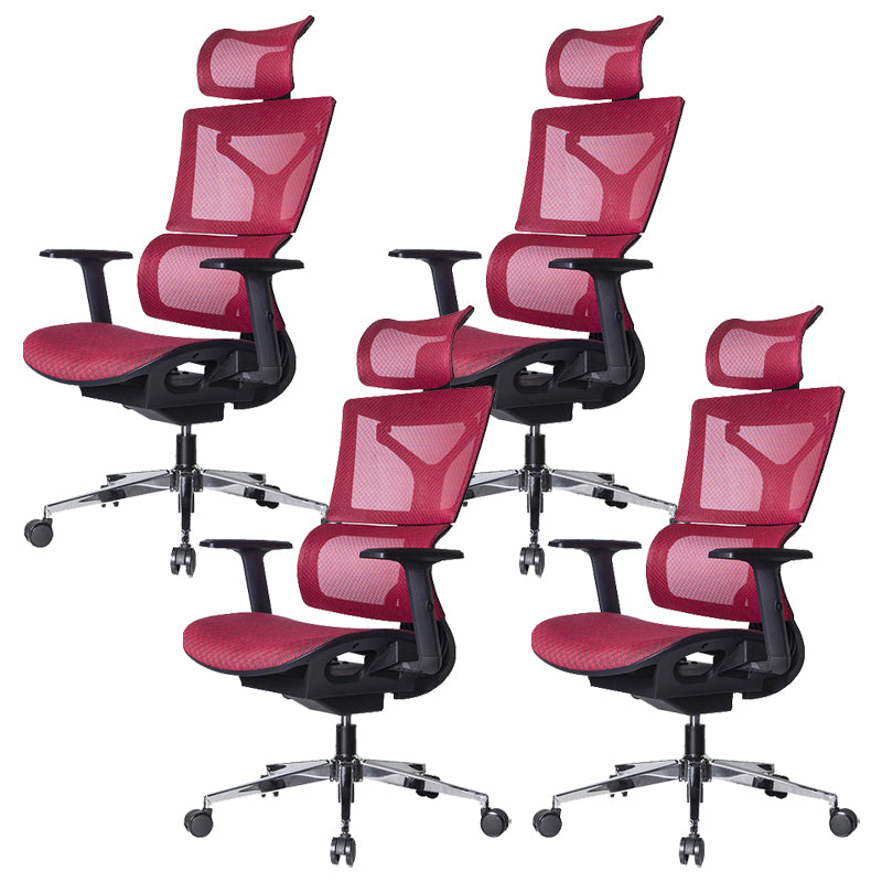 Modern Desk Chair Adjustable Arms Task Chair with Wheels for Office