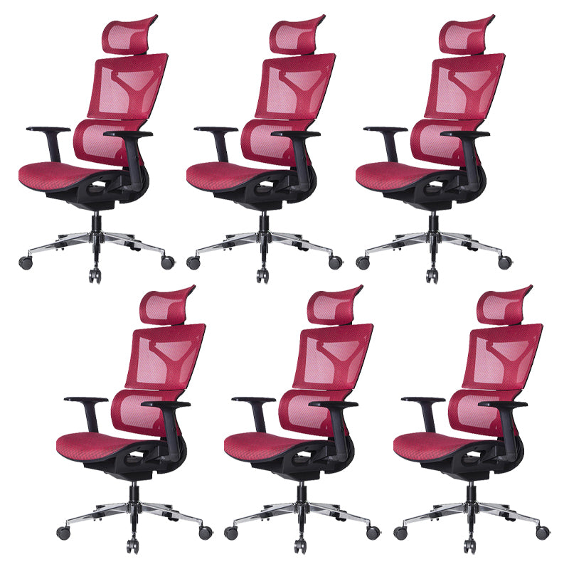 Modern Desk Chair Adjustable Arms Task Chair with Wheels for Office