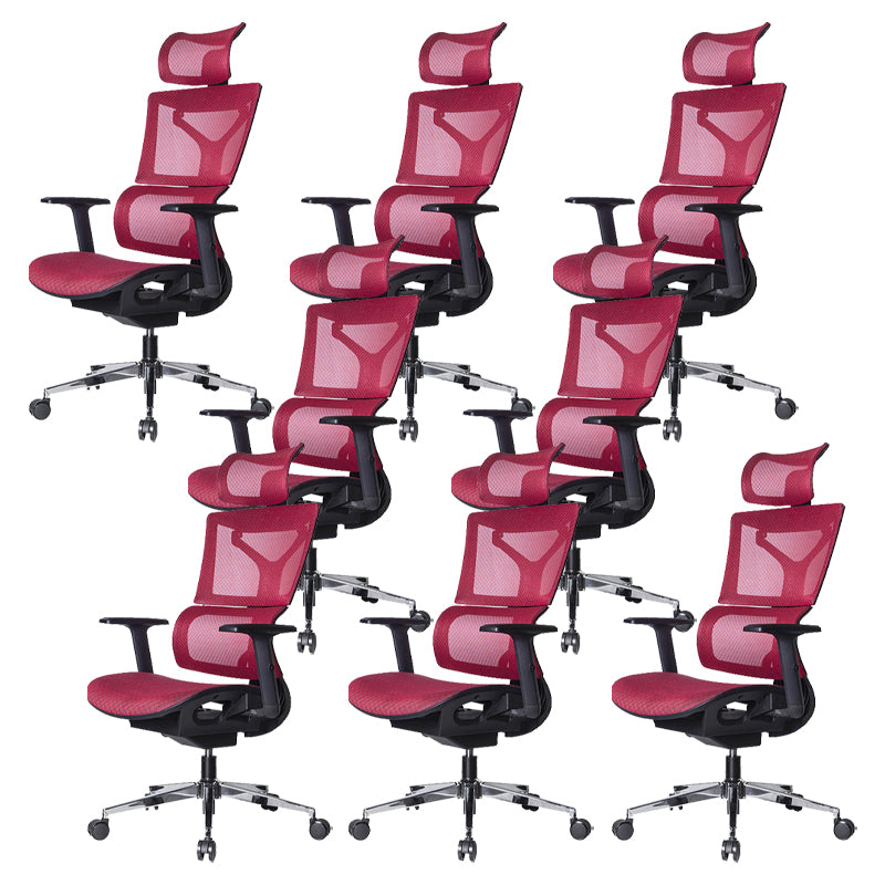 Modern Desk Chair Adjustable Arms Task Chair with Wheels for Office