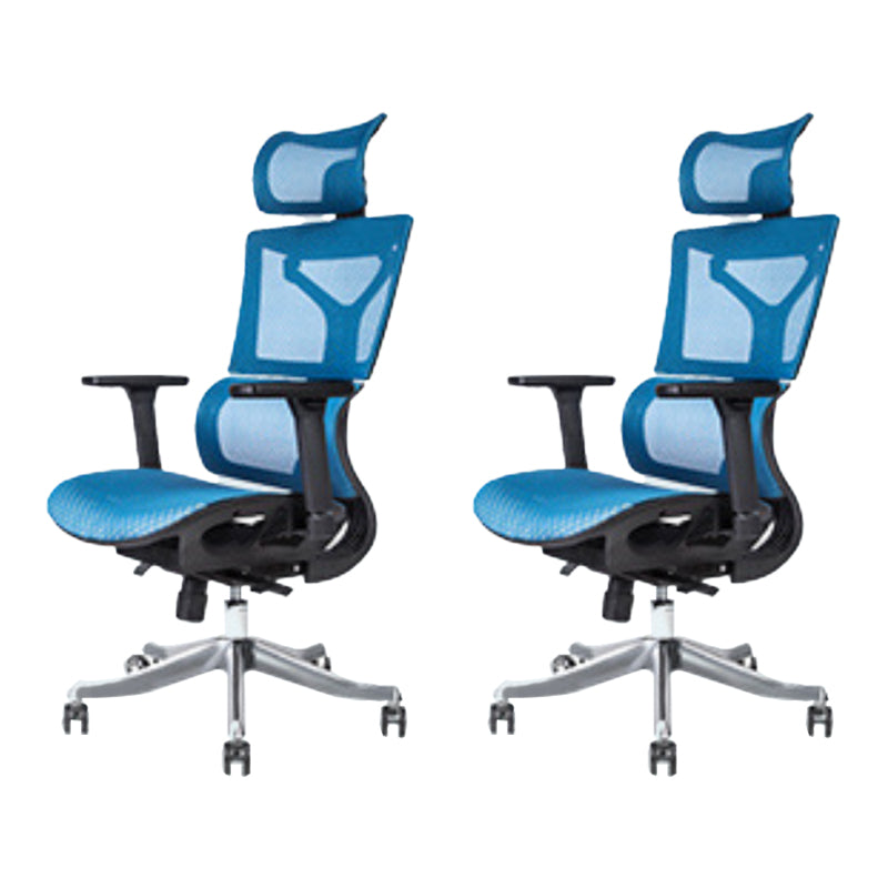 Modern Desk Chair Adjustable Arms Task Chair with Wheels for Office