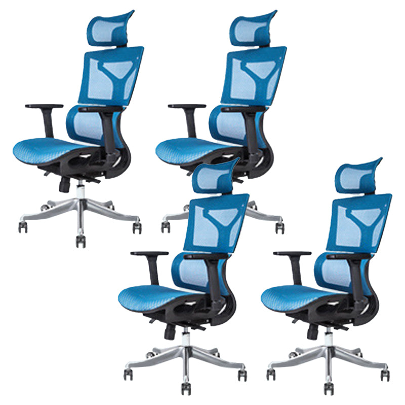 Modern Desk Chair Adjustable Arms Task Chair with Wheels for Office