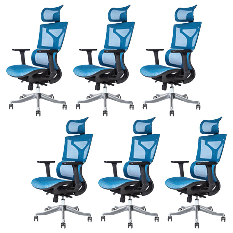 Modern Desk Chair Adjustable Arms Task Chair with Wheels for Office