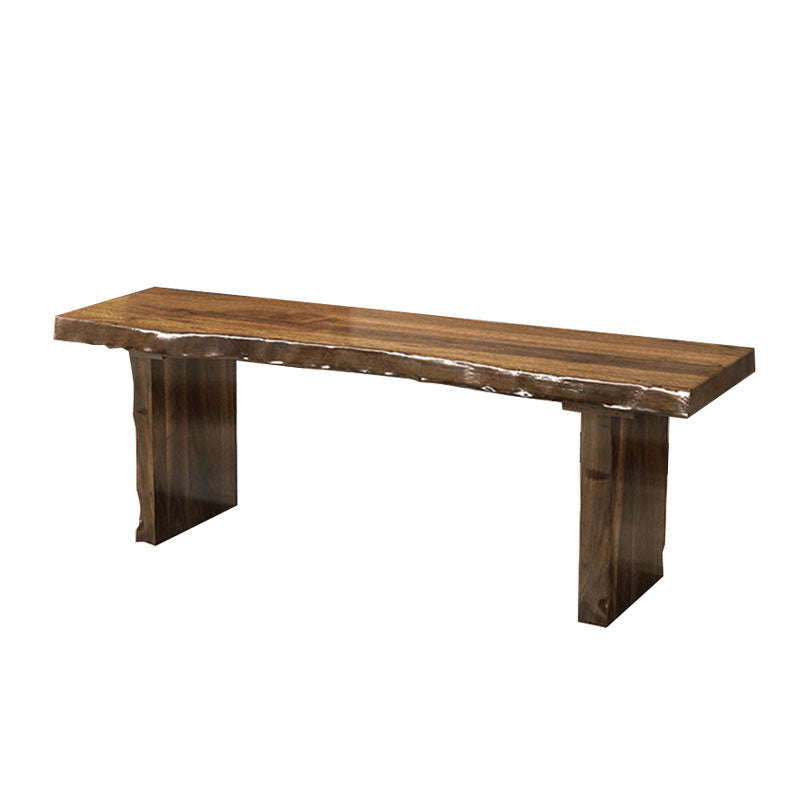 11.7-inch Width Bedroom Bench Mid-Century Modern Solid Wood Seating Bench