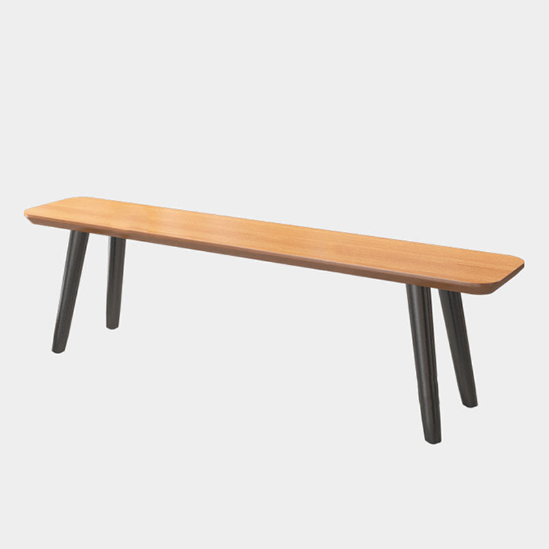 11.7-inch Width Modern Seating Bench Rectangle Solid Color Bench