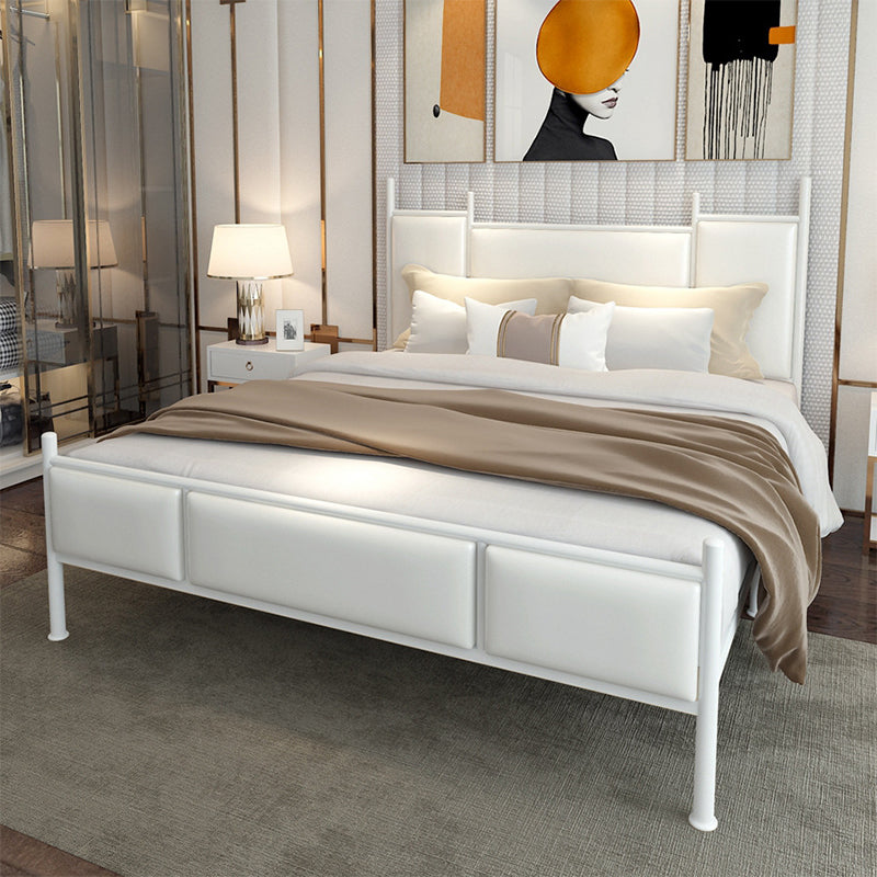 Metal Bed Frame Contemporary Standard Bed with Custom Gold Legs