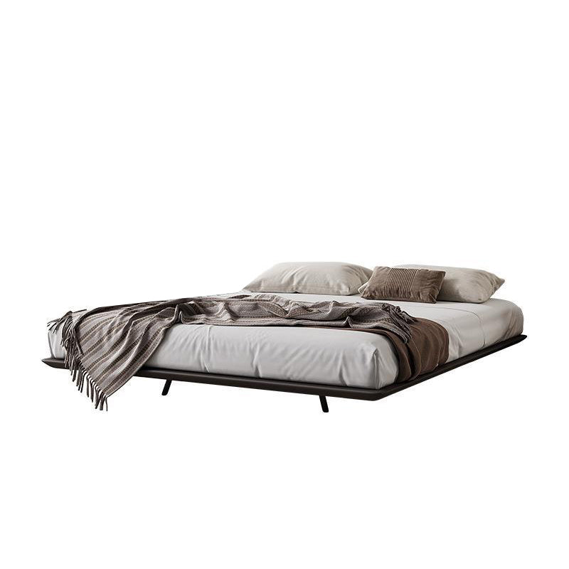 Contemporary Platform Bed with Metal Legs Platform Bed Frame in Black