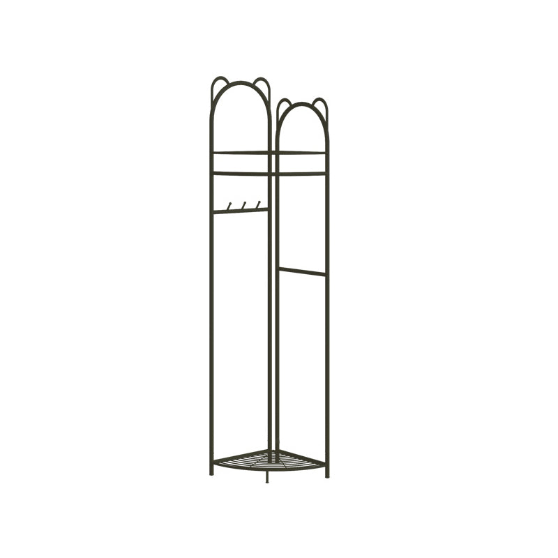 Luxury Iron Coat Hanger Free Standing Entry Coat Rack with Hooks