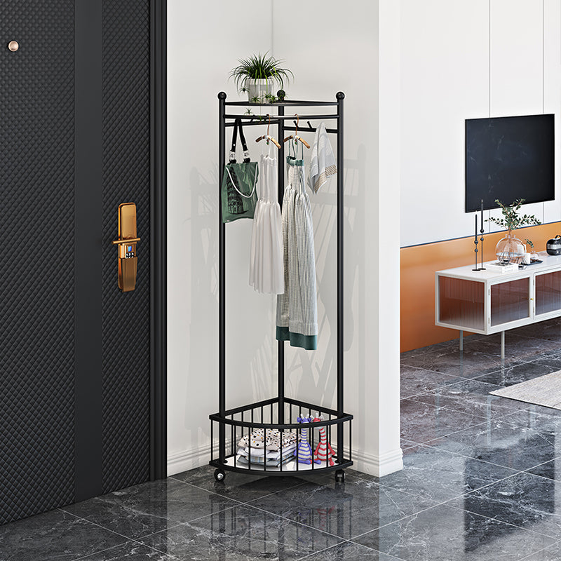 Luxury Iron Coat Hanger Free Standing Entry Coat Rack with Hooks