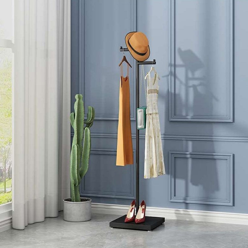 Modern Style Coat Rack Pure Color Standing Hooks Design Hall Tree