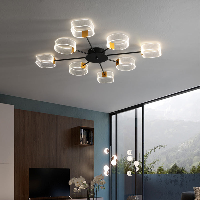 Acrylic Flush Mount Modern Style Flush Mount Lighting for Bedroom