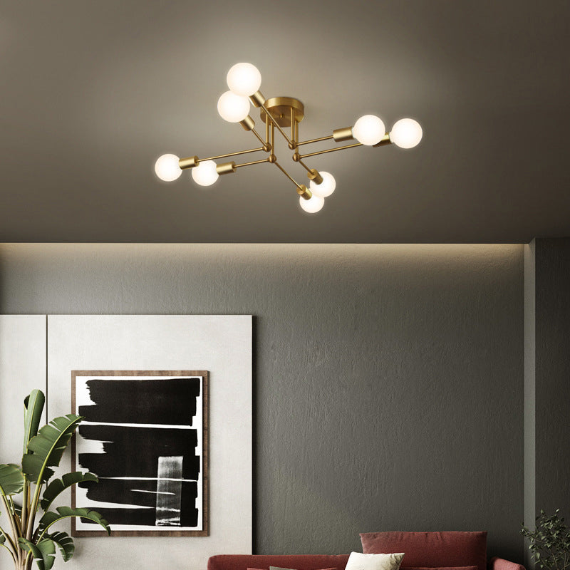 Metal Flush Mount Modern Style Flush Mount Lighting for Living Room