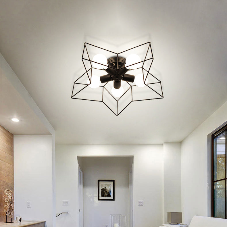 Star Shape Flush Mount Ceiling Fixture Modern Flush Ceiling Lights for Dining Room