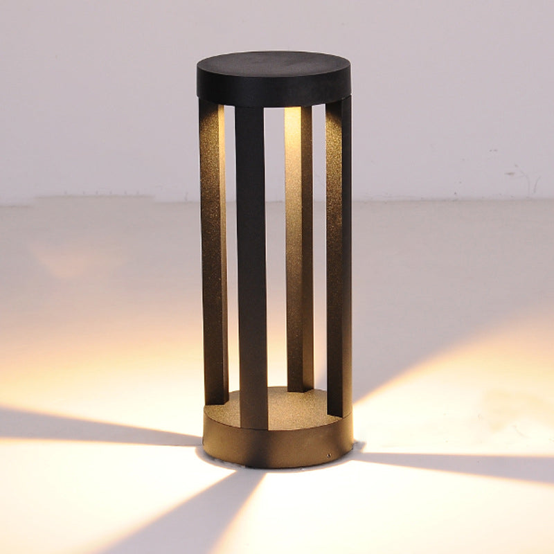 Nordic Style Aluminum Outdoor Lamp Cylinder Shape Outdoor Light for Courtyard