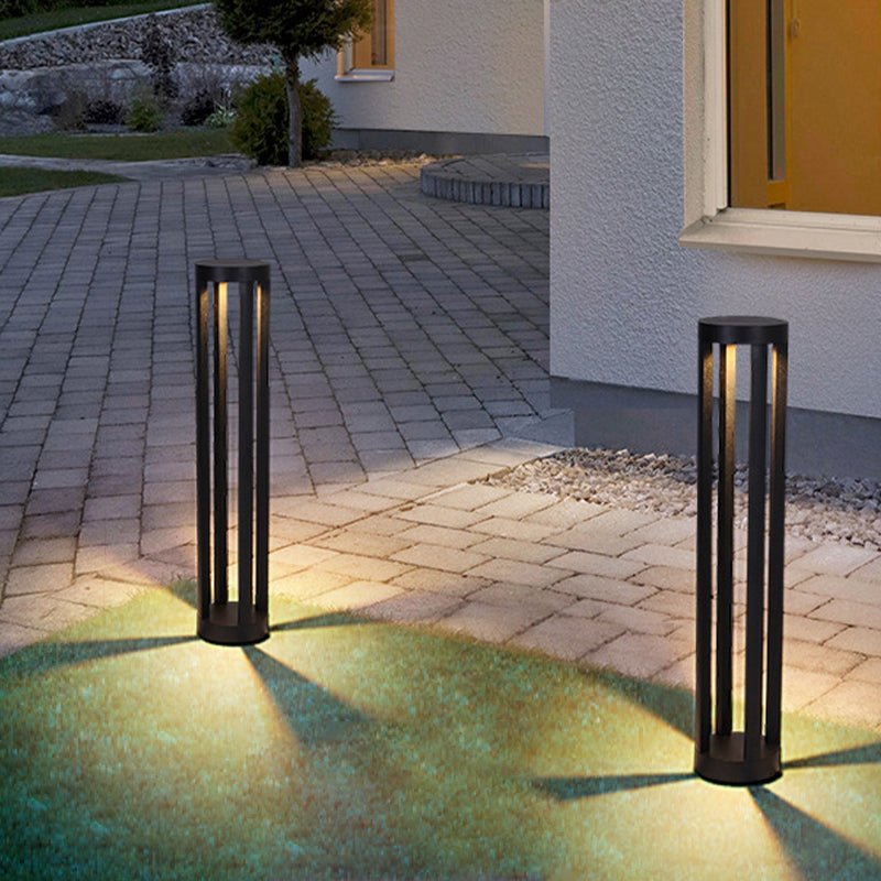 Nordic Style Aluminum Outdoor Lamp Cylinder Shape Outdoor Light for Courtyard