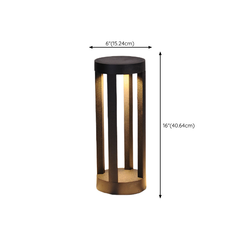 Nordic Style Aluminum Outdoor Lamp Cylinder Shape Outdoor Light for Courtyard