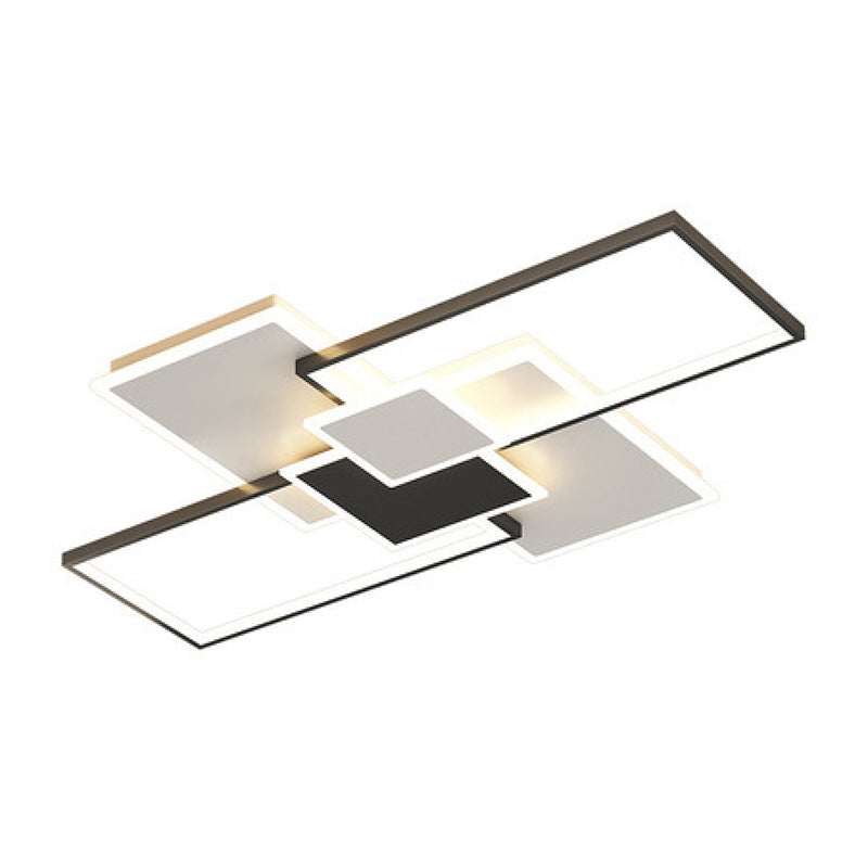 Geometric LED Flush Mount Lighting Modern Metal Ceiling Light