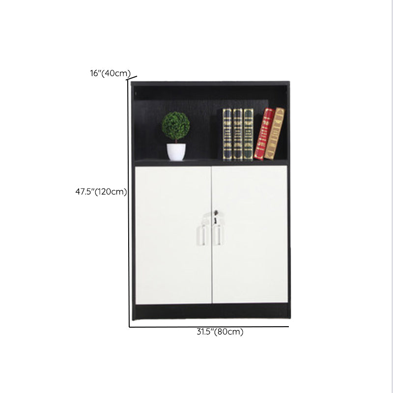 Industrial Vertical File Cabinet Locking Storage Wood File Cabinet for Home Office