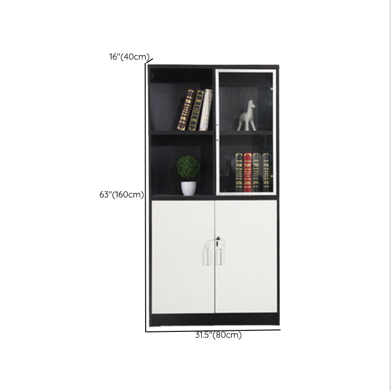 Industrial Vertical File Cabinet Locking Storage Wood File Cabinet for Home Office