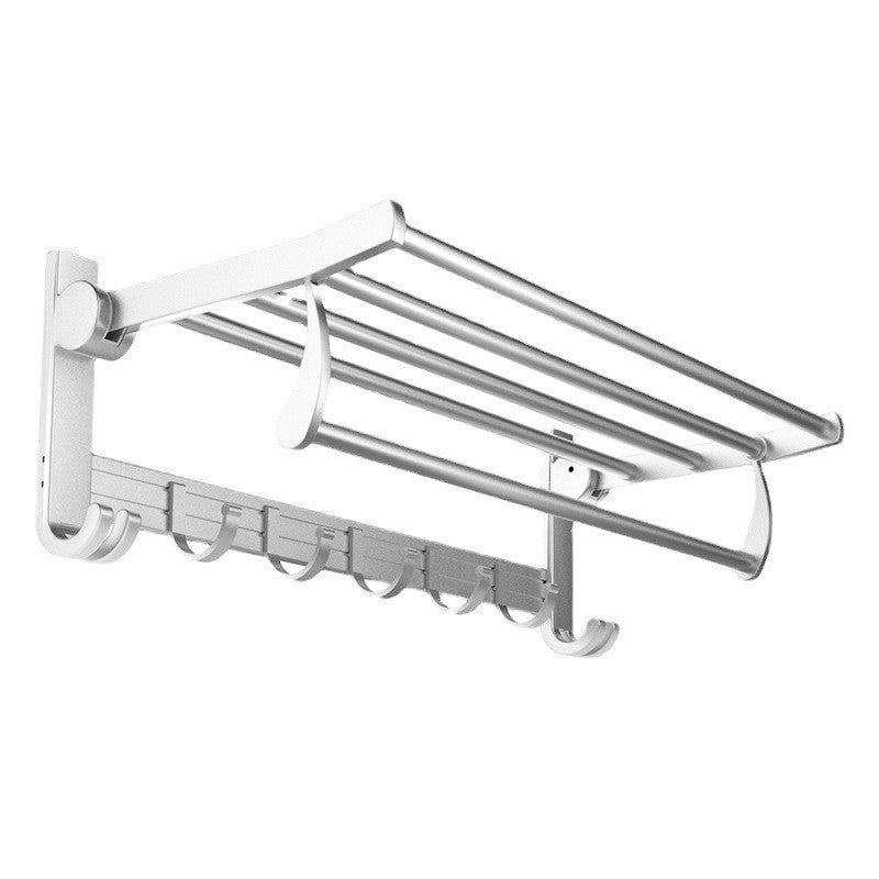 Chrome/Black Classic Bathroom Accessory Set Modern Bath Shelf/ Towel Bar & Paper Holder