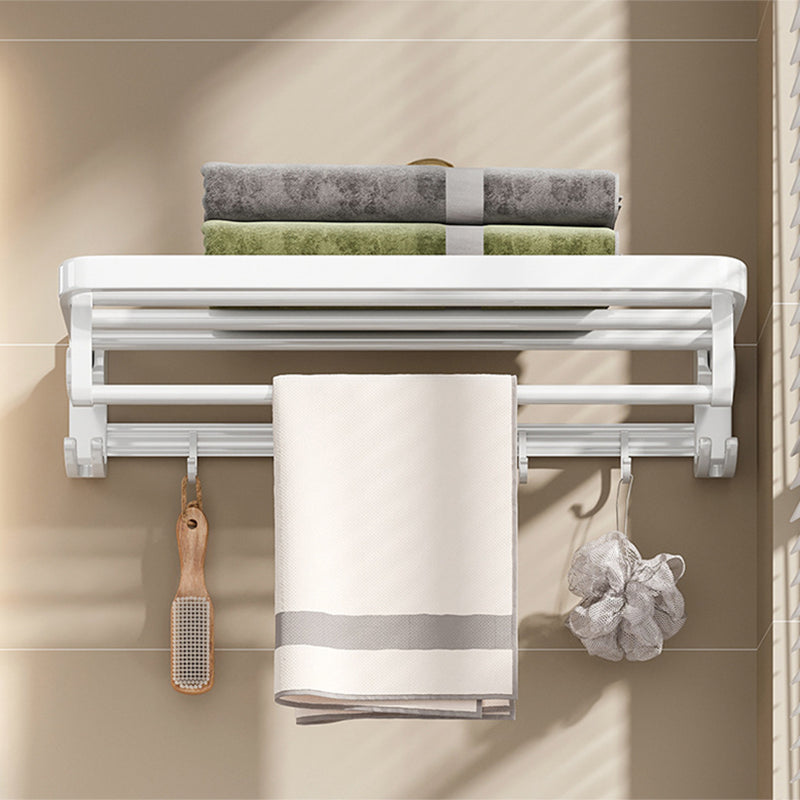 Modern Bathroom Hardware Set Towel Bar White Bath Shelf Bath Hardware Set