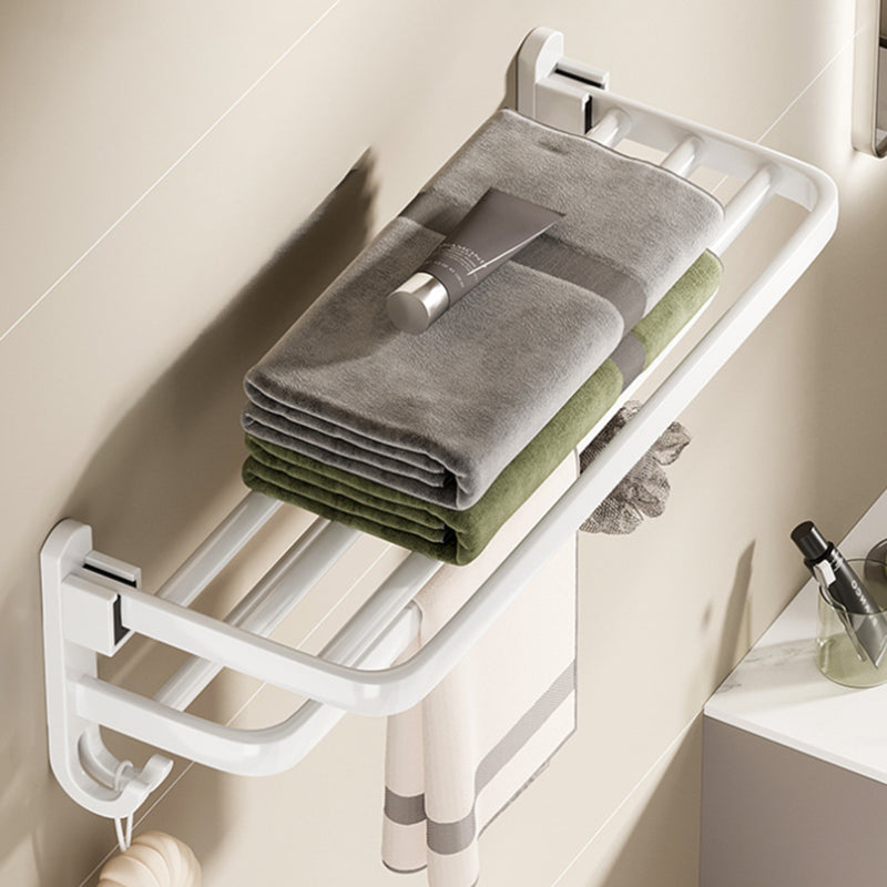 Modern Bathroom Hardware Set Towel Bar White Bath Shelf Bath Hardware Set