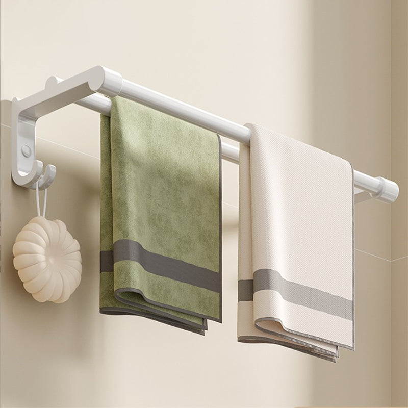 Modern Bathroom Hardware Set Towel Bar White Bath Shelf Bath Hardware Set