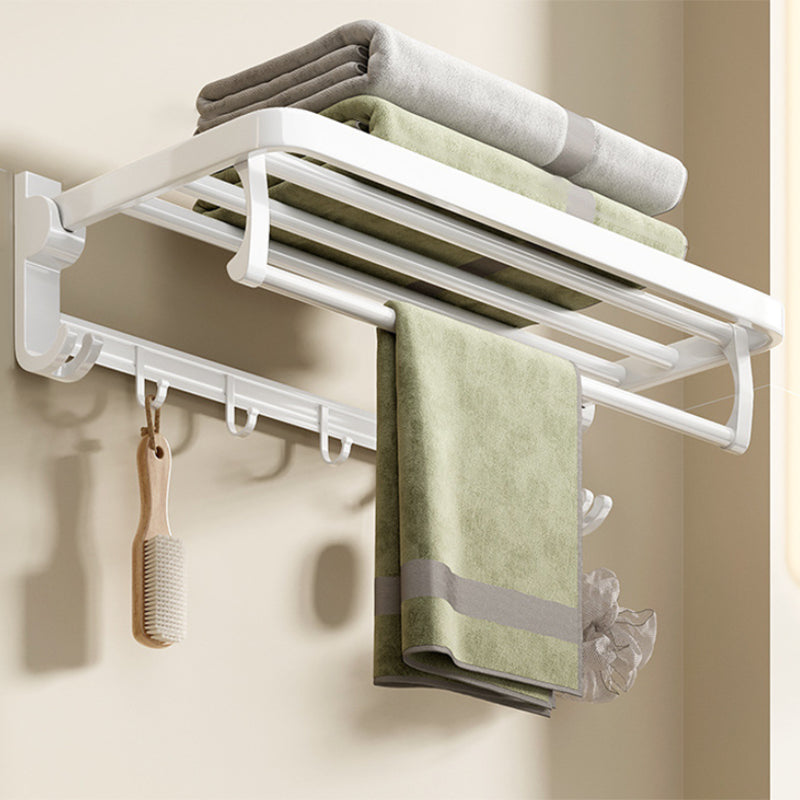 Modern Bathroom Hardware Set Towel Bar White Bath Shelf Bath Hardware Set