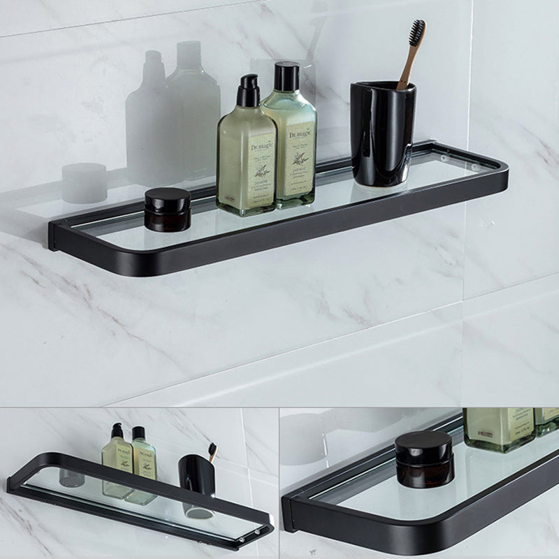 Modern Classic Bath Hardware Set in Stainless Steel Matte Black Robe Hooks/Towel Ring Bar