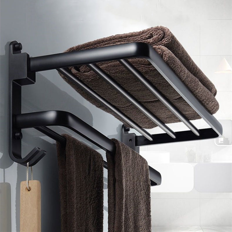 Modern Bathroom Accessory Set Towel Bar Black Soap Dish Bath Hardware Set