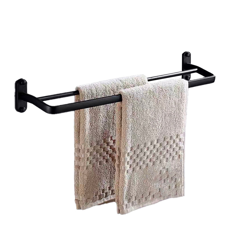 Modern Bathroom Accessory Set Towel Bar Black Soap Dish Bath Hardware Set