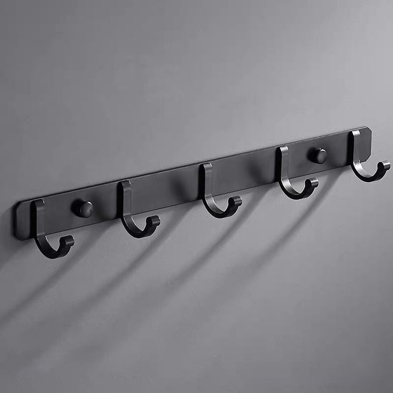 Modern Bathroom Accessory Set Towel Bar Black Soap Dish Bath Hardware Set