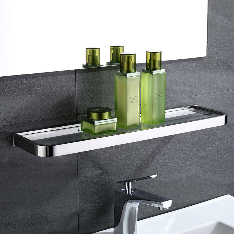 Polished Chrome Modern Bathroom Accessory Set in Stainless Steel Towel Bar/Soap Dish