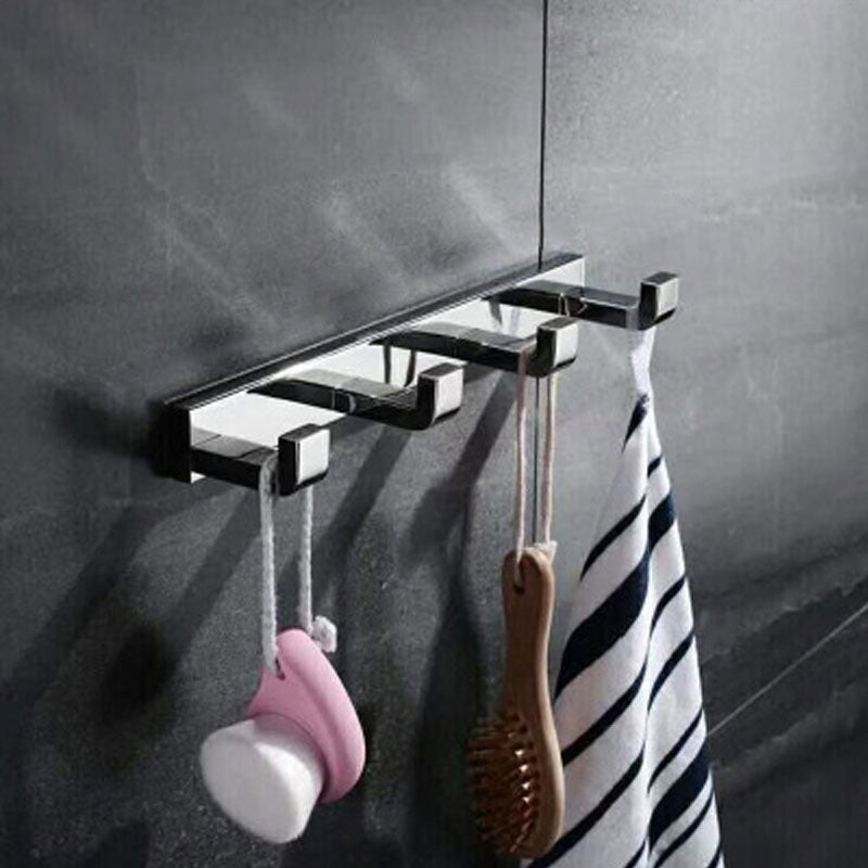 Polished Chrome Modern Bathroom Accessory Set in Stainless Steel Towel Bar/Soap Dish