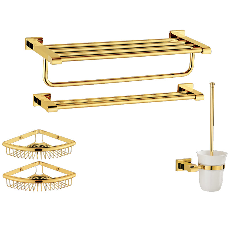 Modern Towel Bar Bathroom Hardware Set Bath Shelf Gold Bathroom Accessory Set