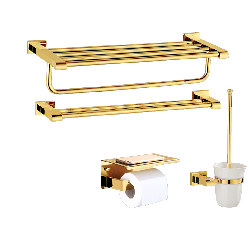 Modern Towel Bar Bathroom Hardware Set Bath Shelf Gold Bathroom Accessory Set