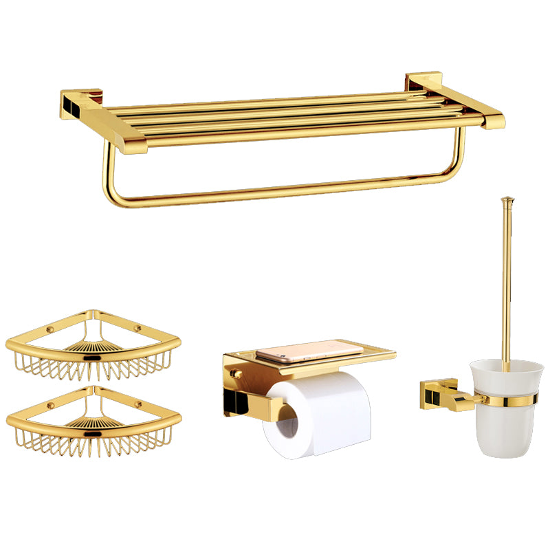 Modern Towel Bar Bathroom Hardware Set Bath Shelf Gold Bathroom Accessory Set