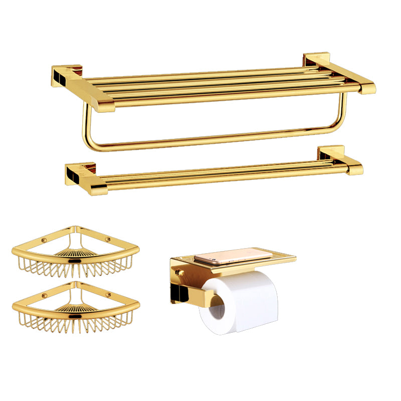 Modern Towel Bar Bathroom Hardware Set Bath Shelf Gold Bathroom Accessory Set