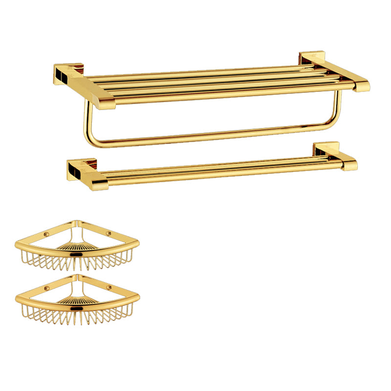 Modern Towel Bar Bathroom Hardware Set Bath Shelf Gold Bathroom Accessory Set