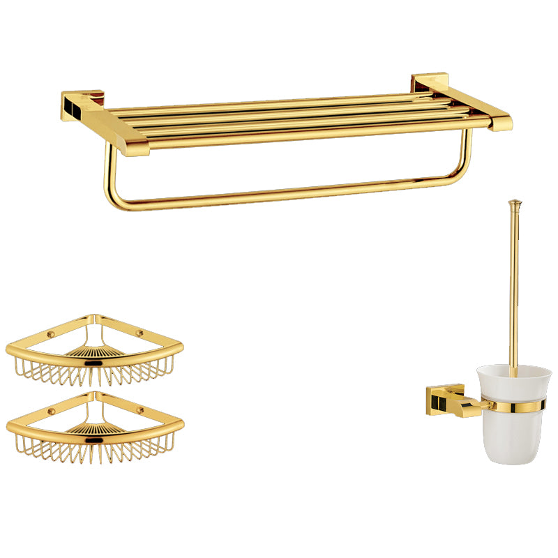 Modern Towel Bar Bathroom Hardware Set Bath Shelf Gold Bathroom Accessory Set