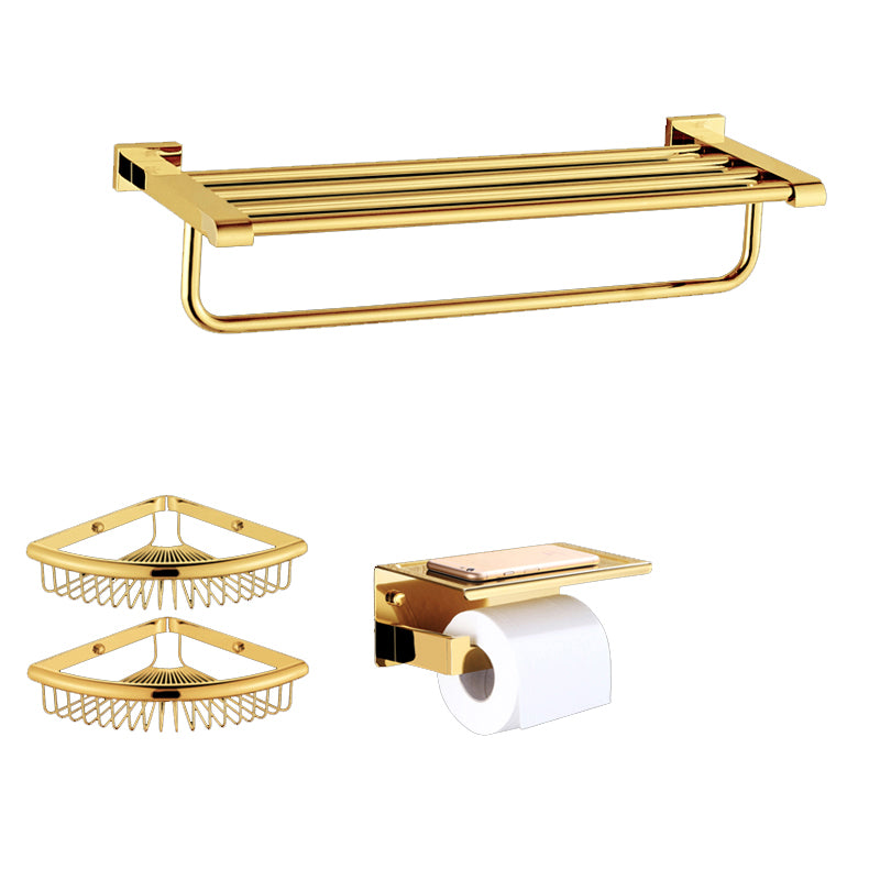 Modern Towel Bar Bathroom Hardware Set Bath Shelf Gold Bathroom Accessory Set