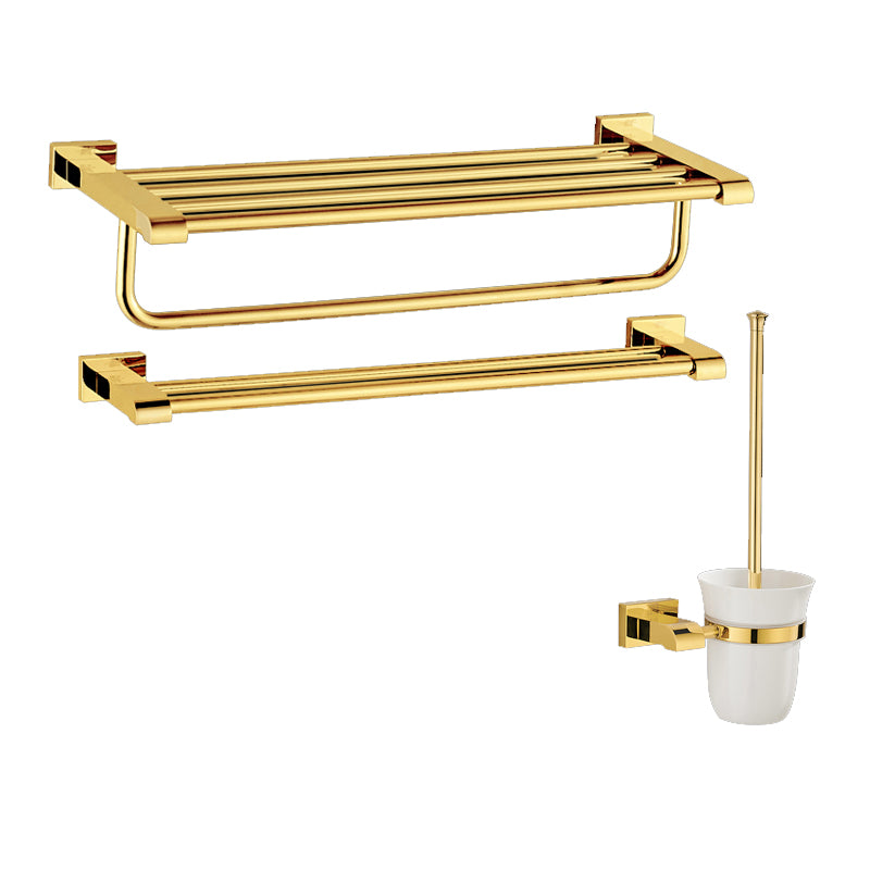 Modern Towel Bar Bathroom Hardware Set Bath Shelf Gold Bathroom Accessory Set