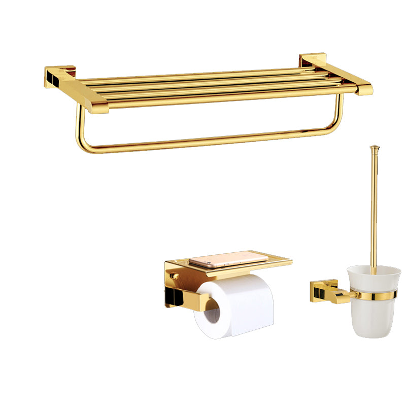 Modern Towel Bar Bathroom Hardware Set Bath Shelf Gold Bathroom Accessory Set