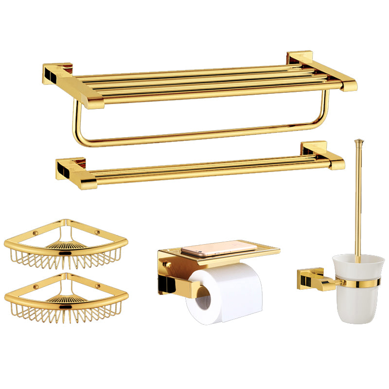 Modern Towel Bar Bathroom Hardware Set Bath Shelf Gold Bathroom Accessory Set