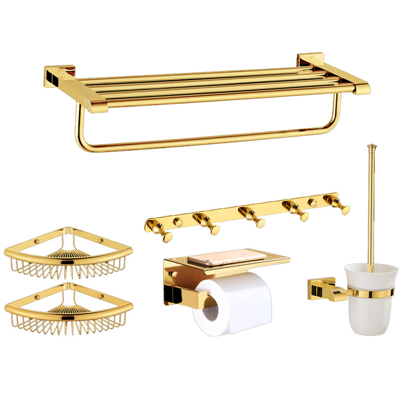 Modern Towel Bar Bathroom Hardware Set Bath Shelf Gold Bathroom Accessory Set