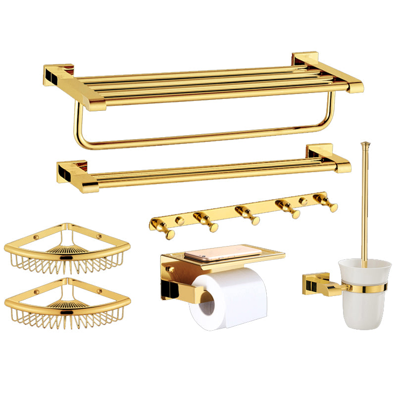 Modern Towel Bar Bathroom Hardware Set Bath Shelf Gold Bathroom Accessory Set