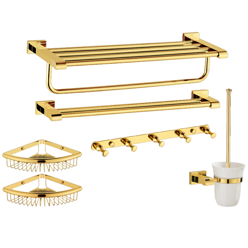 Modern Towel Bar Bathroom Hardware Set Bath Shelf Gold Bathroom Accessory Set