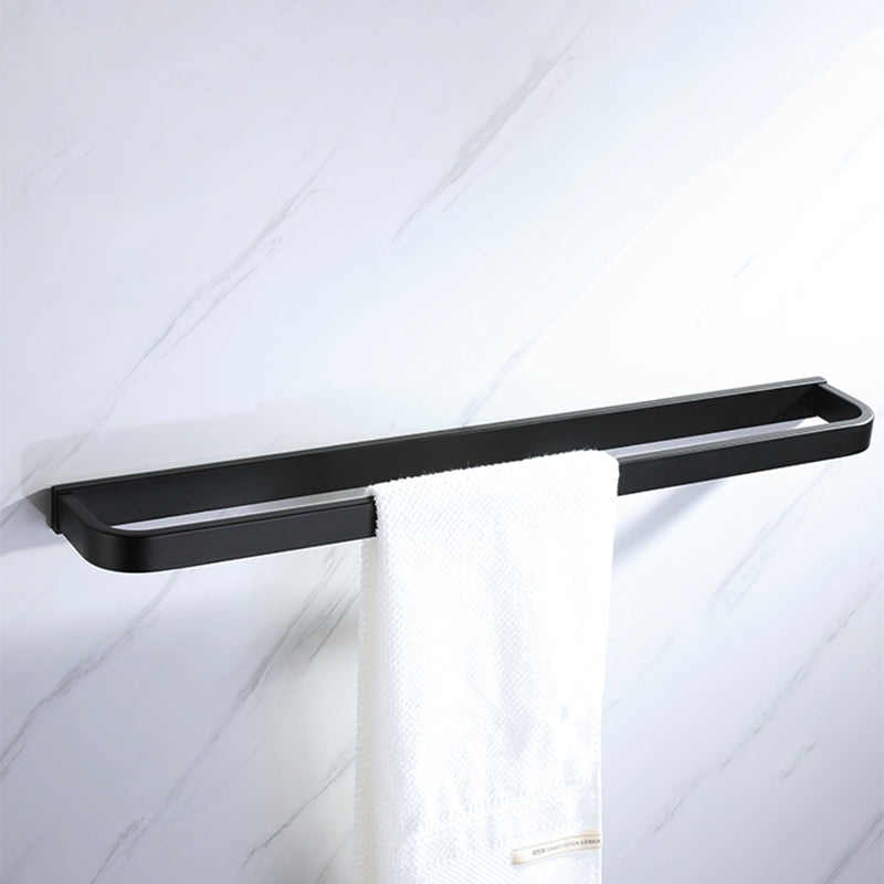 Modern Bathroom Hardware Set Bath Shelf Towel Bar Black Bath Hardware Set