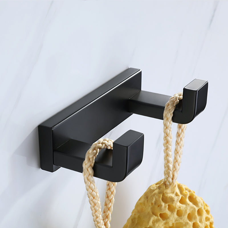 Modern Bathroom Hardware Set Bath Shelf Towel Bar Black Bath Hardware Set