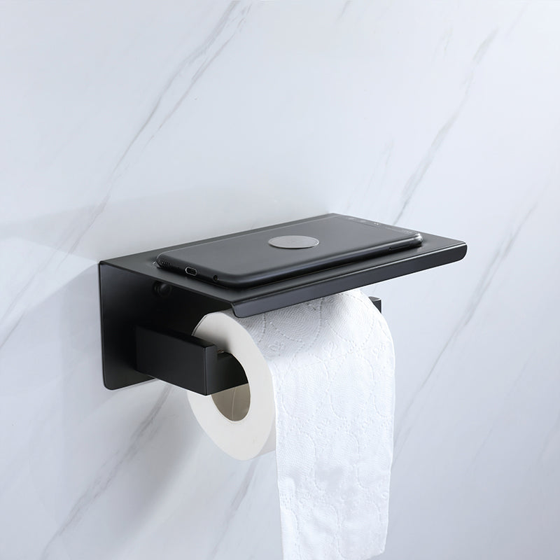 Modern Bathroom Hardware Set Bath Shelf Towel Bar Black Bath Hardware Set